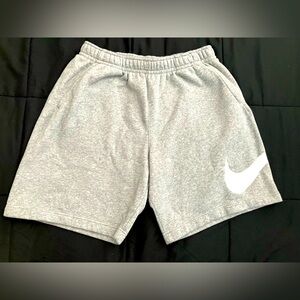 Nike Gray Cotton Fleece Shorts